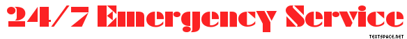 24/7 Emergency Service